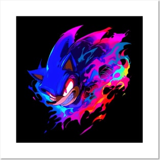 angry sonic Posters and Art